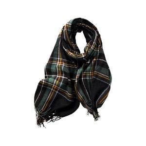 Anna-Kaci Women's Plaid Scarf with Soft Woven Fabric Classic Check Pattern and Cozy Wrap Design - 1 of 3