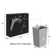 Trash Can, Dog Proof Tilt Out Trash Bin Holder, Hideaway Free Standing Trash Cabinet - 2 of 4