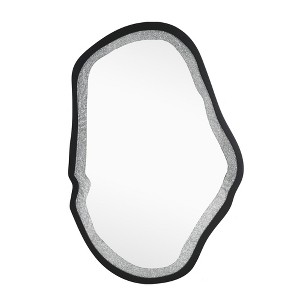 LNC Irregular Silver Wall Mirror,32.5"W x 47.2"H,31.9"W x 47.2 "H, 31.9"W x 47.9" H ,Silver/Black/Gold - 1 of 4