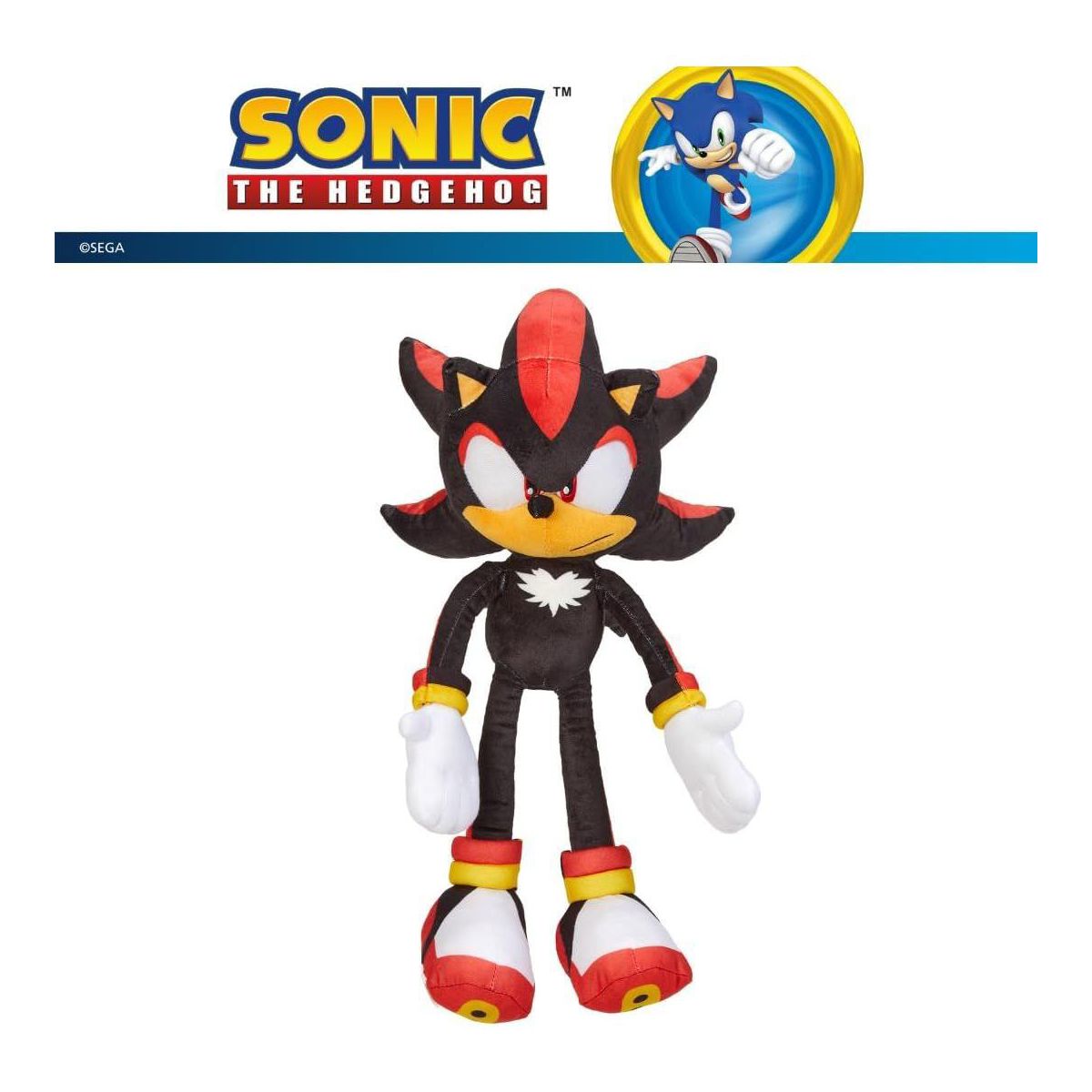 Sonic Shadow The Hedgehog Anime Plush Cuddle Pillow Buddy - thumbnail 5