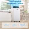 Heynemo 14,000 BTU 3-in-1 Portable Air Conditioner with Heat, Dehumidifier & Fan, Smart WiFi Control, Quiet AC for Bedroom, Office, White - 2 of 4