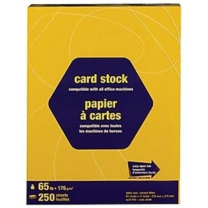 MyOfficeInnovations Brights Cardstock Paper 65 lbs 8.5" x 11" Bright Yellow 250/PK 862159 - 1 of 2