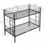 NicBex Twin Over Twin Metal Bunk Bed with and Full-Length Guardrail and 2 Ladders,Large Under Bed Storage - 3 of 4