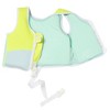 Sunnylife Kids Swim Vest 2-3 - Salty the Shark, Aqua Neon Yellow, 42lb Cap - 3 of 4