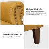 Gianluigi Transitional Vegan Leather Armchair with Nailhead Trim for Bedroom and Living Room| ART OF LIVING DESIGNS - 2 of 4