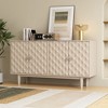 NicBex 58.9" Kitchen 4-door Sideboard Buffet Cabinet TV Stand with Shelves for Kitchen,Dining Room,Hallway - 2 of 4