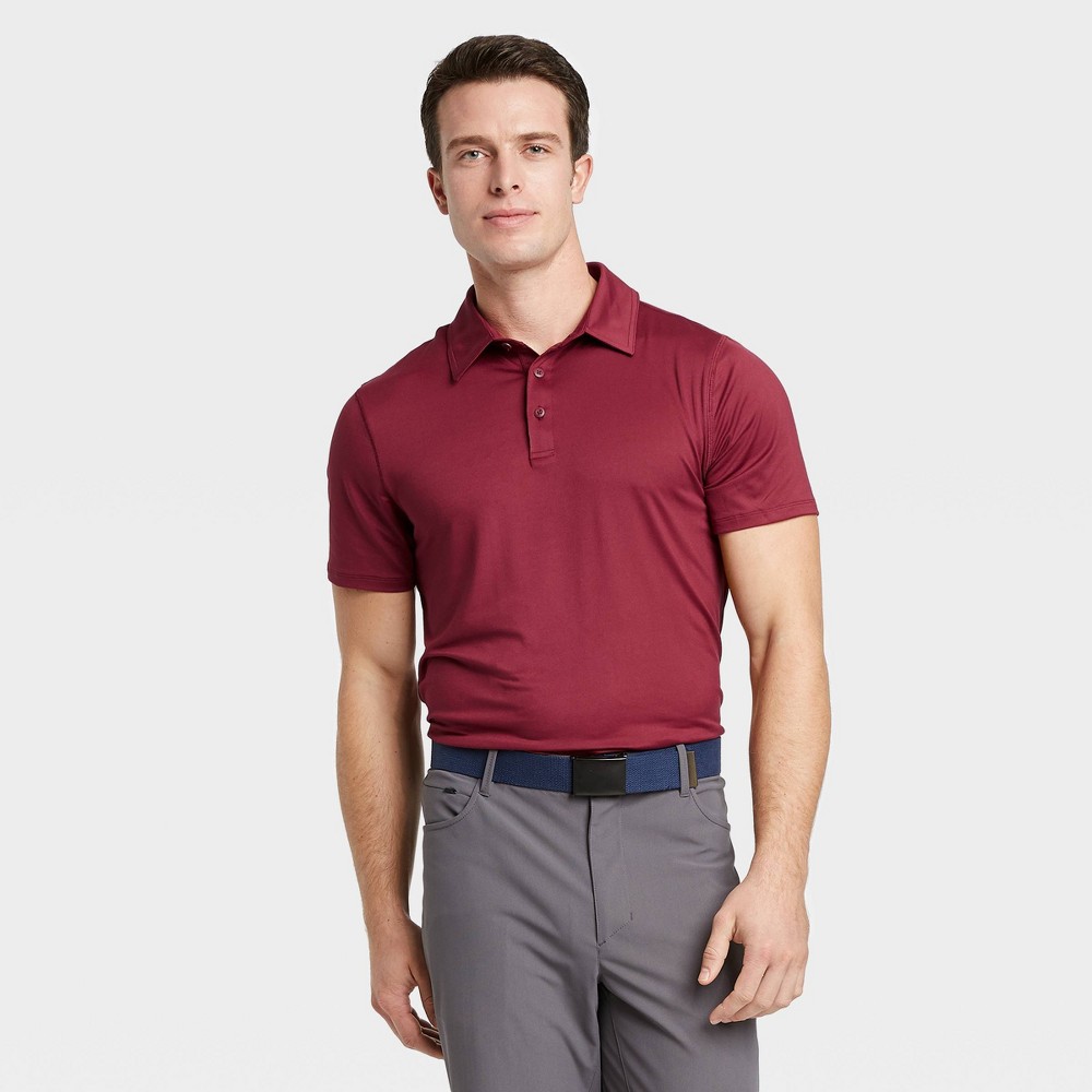 Men's Jersey Golf Polo Shirt - All in Motion Red XL, Men's was $20.0 now $12.0 (40.0% off)