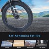 Garvee 26 Inch Electric Bike for Adults Mountain Electric Bicycle 7 Speed Ebike for Men Women, Dark Gray - 4 of 4