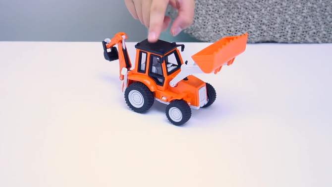 DRIVEN by Battat &#8211; Toy Digger Truck &#8211; Backhoe Loader &#8211; Micro Series, 2 of 10, play video