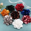 Unique Bargains Alloy Satin Fabric Big Rose Flower Dainty Brooches and Pins 1 Pc - 4 of 4