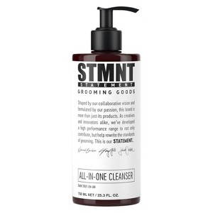 STMNT Grooming Goods All-In-One Daily Cleanser | SLS/SLES Sulfates Free | Extra Caring Formula w/Activated Charcoal & Menthol | - (25.0oz) - 1 of 4