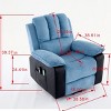 Recliner With Heat And Vibrating Massage,Corduroy Riser Recliner Chairs,Comfy Padded Overstuffed Recliner Chairs For Elderly-Cuddlewood - 4 of 4