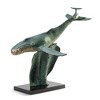 SPI Home Diving Lesson Sculpture – Humpback Whale Aluminum Statue, 22.5” Coastal Accent for Indoor or Garden Display - 3 of 4