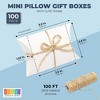 Bright Creations 100 Pack Mini Pillow Gift Box Set with Jute Twine for Wedding Party Favor, 3.5 x 2.5 x 1.25 Inches, White Paper - 3 of 4