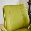 Karl Home | 28.5 inch White Velvet Dovetail Swivel Office Chair - 2 of 4