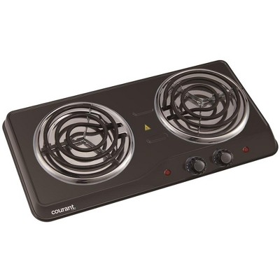 Costway 1800w Double Hot Plate Electric Countertop Burner Stainless Steel 5  Power Levels : Target