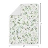 Sweet Jojo Designs Boy Girl Unisex Gender Neutral Toddler Weighted Blanket 5lbs. for Kids Botanical Green and White - 4 of 4