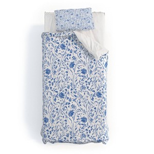 Deny Designs 2pc Twin/Twin XL Marta Barragan Camarasa Floral Perennial Pleasure Duvet and Sham Set - 1 of 4