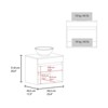 SEVOBAL Bathroom Vanities 60cm Vessel Sink Vanities with Two Drawers and Open Shelf for Bathroom Storage, Black, 27.56"*22.05"*12.21" - 4 of 4