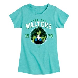 Girls' - Marvel - She-Hulk Walters Fitted Short Sleeve Graphic T-Shirt - 1 of 4