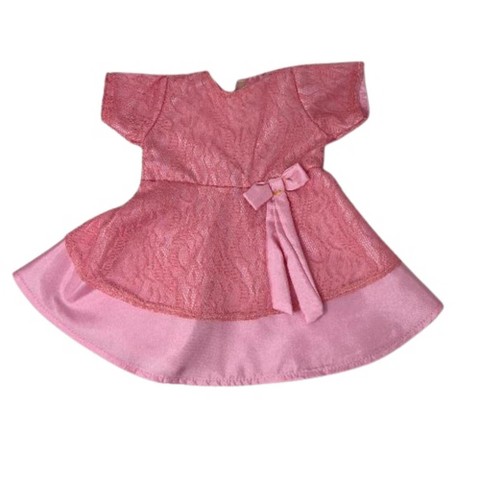 Детские аксессуары для кукол Doll Clothes Superstore Pink Lace Party Dress for 18 Inch Girl Dolls, цвет: Розовый