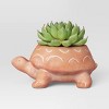 8" Wide Turtle Terracotta Outdoor Planter Pot - Threshold™ - image 3 of 4