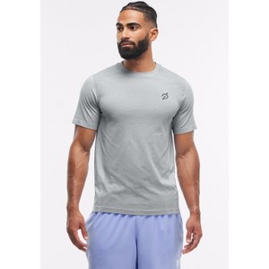 Peloton Men's Seamless Short Sleeve, Light Heather Grey - 1 of 4