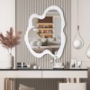 Beautyolove Irregular Wood Framed Wall Mirror Wavy Asymmetrical Wall Mirror - 2 of 4