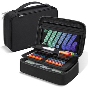 Fmeida Big Capacity Storage Pouch Marker Pen Pencil Case Simple Stationery Bag Box Art Tool & Sketch Storage Boxes - 1 of 4