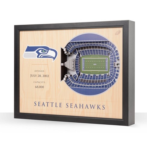 NFL Seattle Seahawks 25-Layer StadiumViews 3D Wall Art