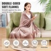 Angel Sar Heated Blanket Queen Size, 84x90 Inch Flannel Electric Blanket with Dual Control, 10H Timer, 5 Heat Levels - 2 of 4