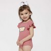 The Juniper Shop Summer Girl Retro Baby Flutter Sleeve Bodysuit - 2 of 2