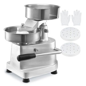 VEVOR Commercial Burger Patty Maker, 150mm/6inch Hamburger Beef Patty Maker, Heavy Duty Food-Grade Stainless Steel Bowl Burger Press Machine - 1 of 4