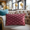 LIVN CO. Foxtail Stitch Velvet Oblong Decorative Pillow - 2 of 4