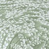 Collections Etc Jacquard Textured Leaf Design Reversible Bedspread - 3 of 3
