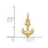 Black Bow Jewelry 14k Yellow Gold Mini Hollow Anchor Charm - 4 of 4