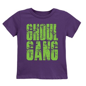 Ghoul Gang Block Distressed - Youth Short Sleeve Graphic T-Shirt - 1 of 4
