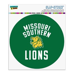 Missouri Southern State University Lions Logo Automotive Car Window Locker Circle Bumper Sticker - 1 of 4