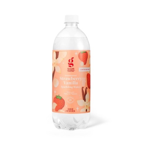 Strawberry Vanilla Sparkling Water - Good & Gather™ 1L Bottle - image 1 of 3