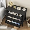 3-Drawer Fluted Dresser - Modern Wood Storage with Metal Legs & Anti-Tip Kit, for Bedroom/Living Room - 3 of 4