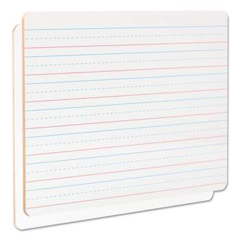 Universal Lap/Learning Dry-Erase Board Lined 11 3/4" x 8 3/4" White 6/Pack 43911