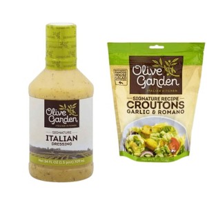 Olive Garden Salad Dressing and Crouton Pack (24oz Bottle) - 1 of 1