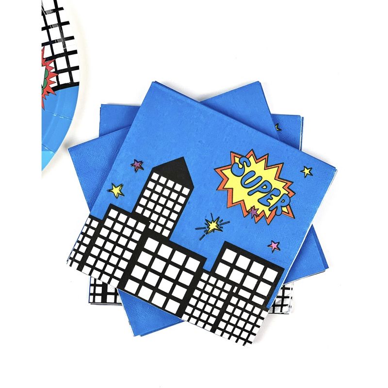 Anna + Pookie Red Super Hero Disposable Paper Party Napkins 20 Ct., 3 of 4