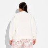 Women's Nutcracker Fleece Graphic Sweatshirt - Off White - 3 of 3