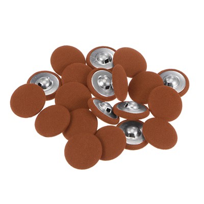 Unique Bargains Metal Shank Round Cloth Covered DIY Sewing Buttons 20 Pcs