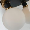 Artcraft Lighting Gem 3 - Light Semi-Flush Mount in  Black/Brushed Brass - 4 of 4
