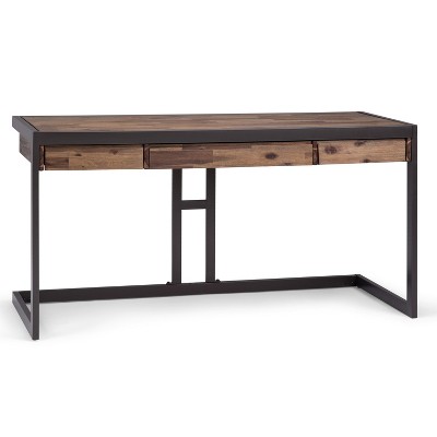 WYNDENHALL Brinkley SOLID ACACIA WOOD Modern Industrial 48 inch Wide Small  Desk - On Sale - Bed Bath & Beyond - 32790764