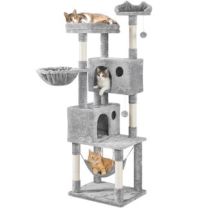 Yaheetech 73"H 4-level Plush Cat Tree Tower with Condos Platform - 1 of 4