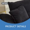 Corduroy Deep Seat Sofa Sleeper Couch Loveseat with 23-Inch Seat Depth and Pillows - Leovsnove - 4 of 4