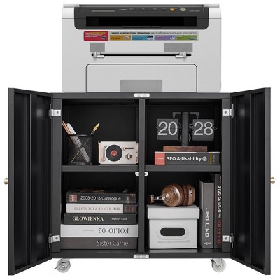 LOVMOR Metal Lateral File Cabinet with 2 Drawer&Lock,Office Vertical Files Cabinets for Office Home,A4,Assembly Required